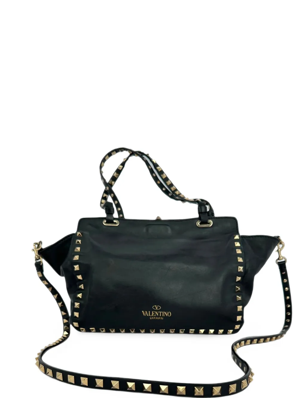 Valentino Garavani Pre-Owned Rockstud leather tote bag - Nero