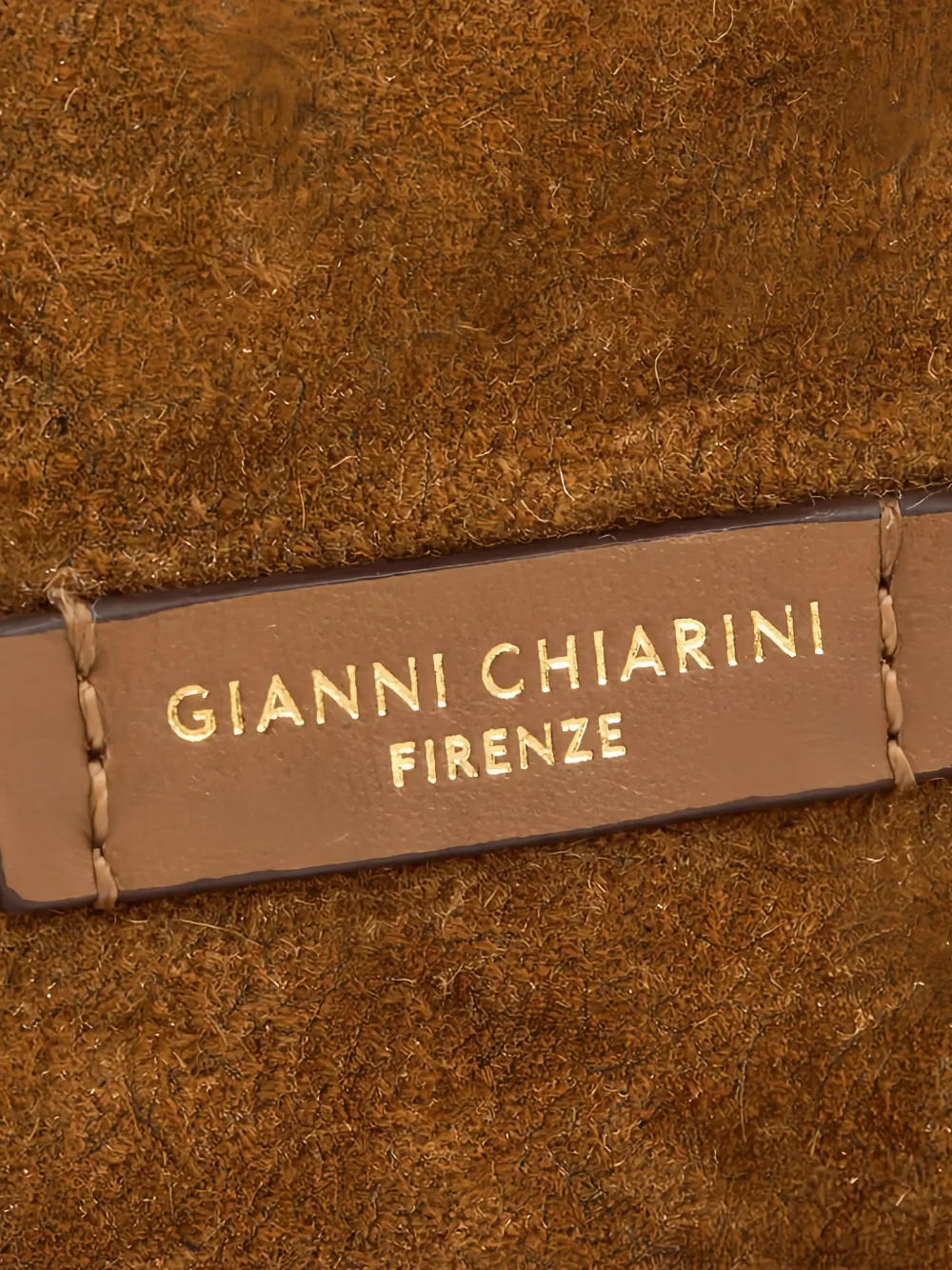 GIANNI CHIARINI large Morgana suede knotted-strap tote bag Bruin