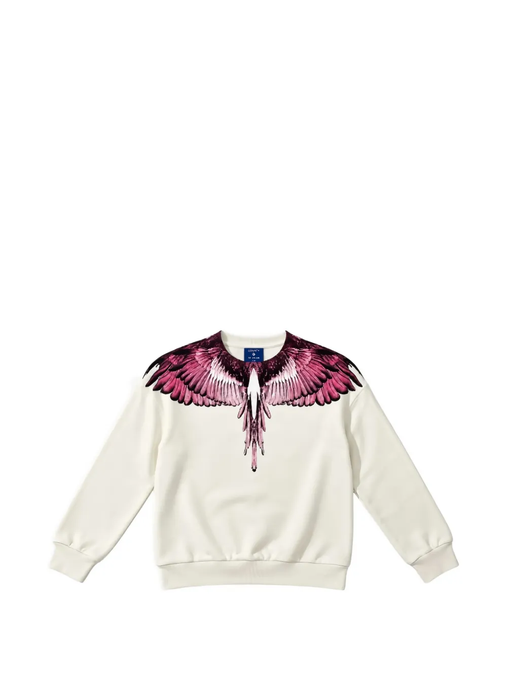 COUNTY OF MILAN KIDS wings-print sweater - Bianco