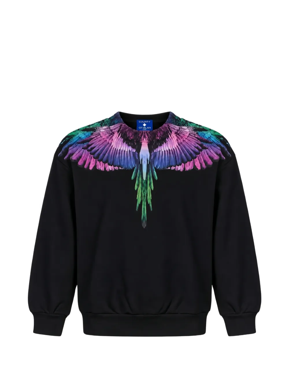 COUNTY OF MILAN KIDS wings-print sweatshirt - Nero