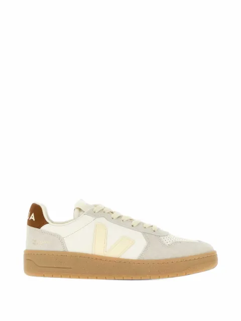 VEJA V-82 grained leather pure calcaire cognac sneakers