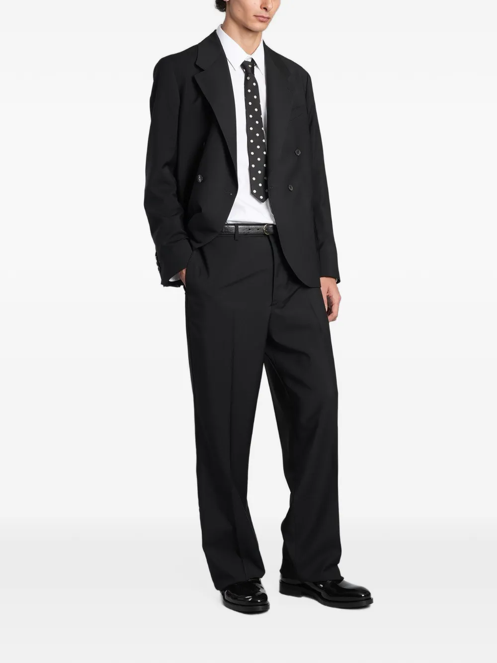 Paul Smith notched-lapel double-breasted suit Zwart