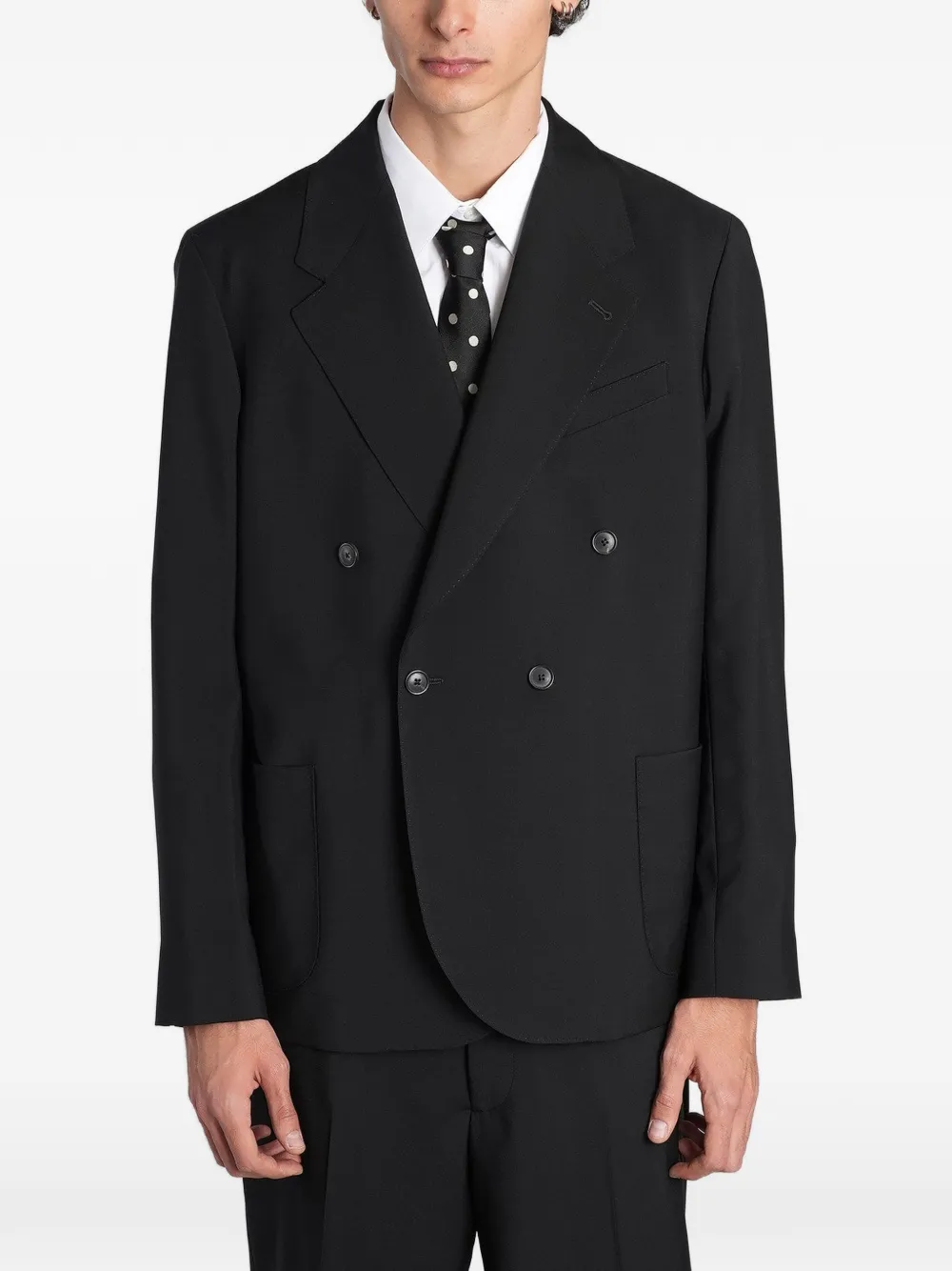 Paul Smith notched-lapel double-breasted suit Zwart