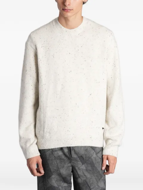 Maison Kitsuné flecked-knit sweater