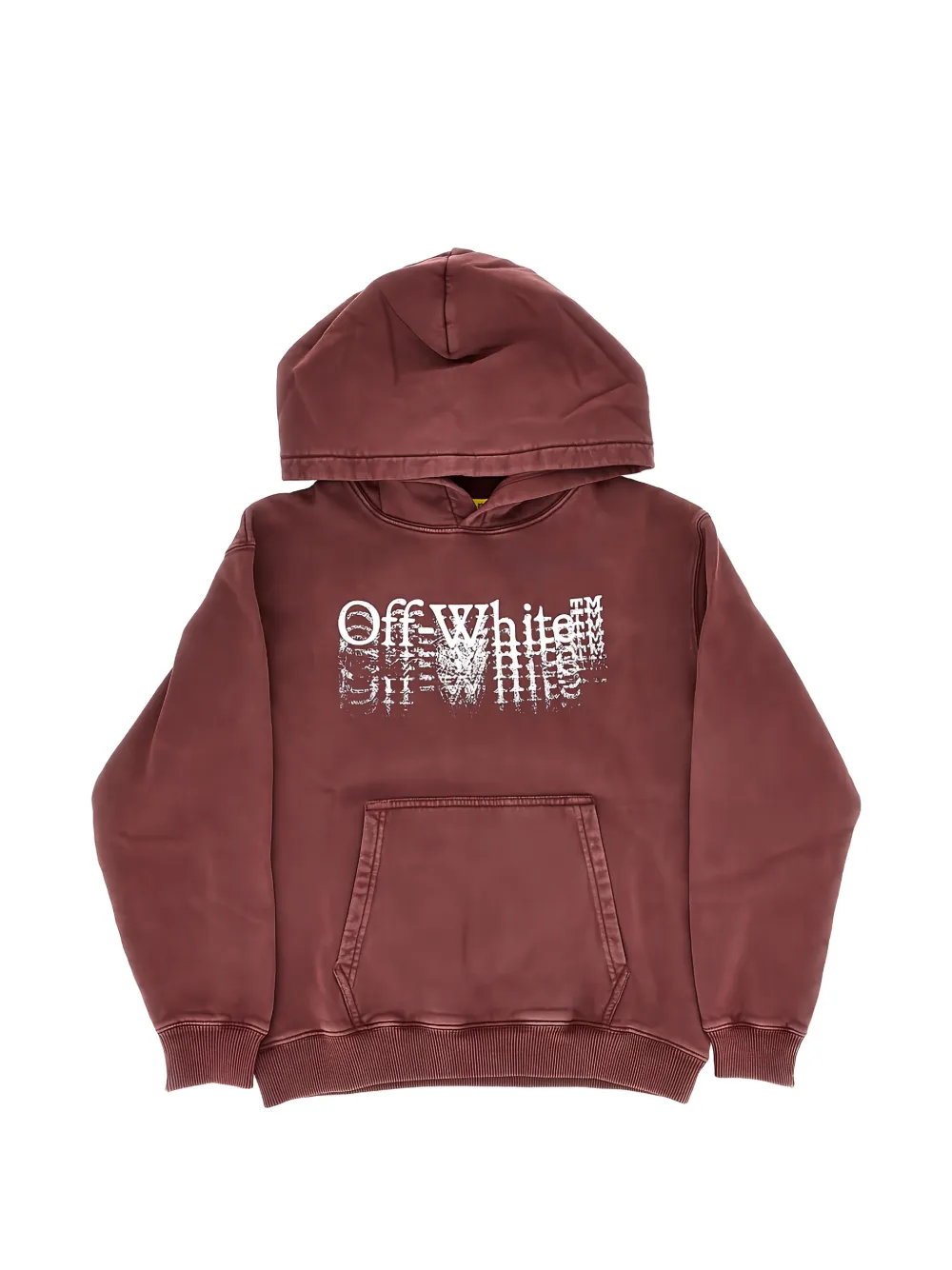 Off-White Kids logo-print hoodie Rood