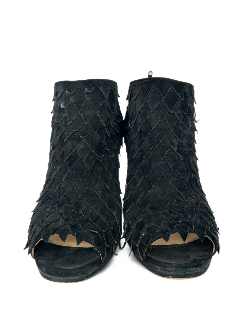 Christian Louboutin Pre-Owned 2010s Diplonana peep-toe ankle boots - Schwarz