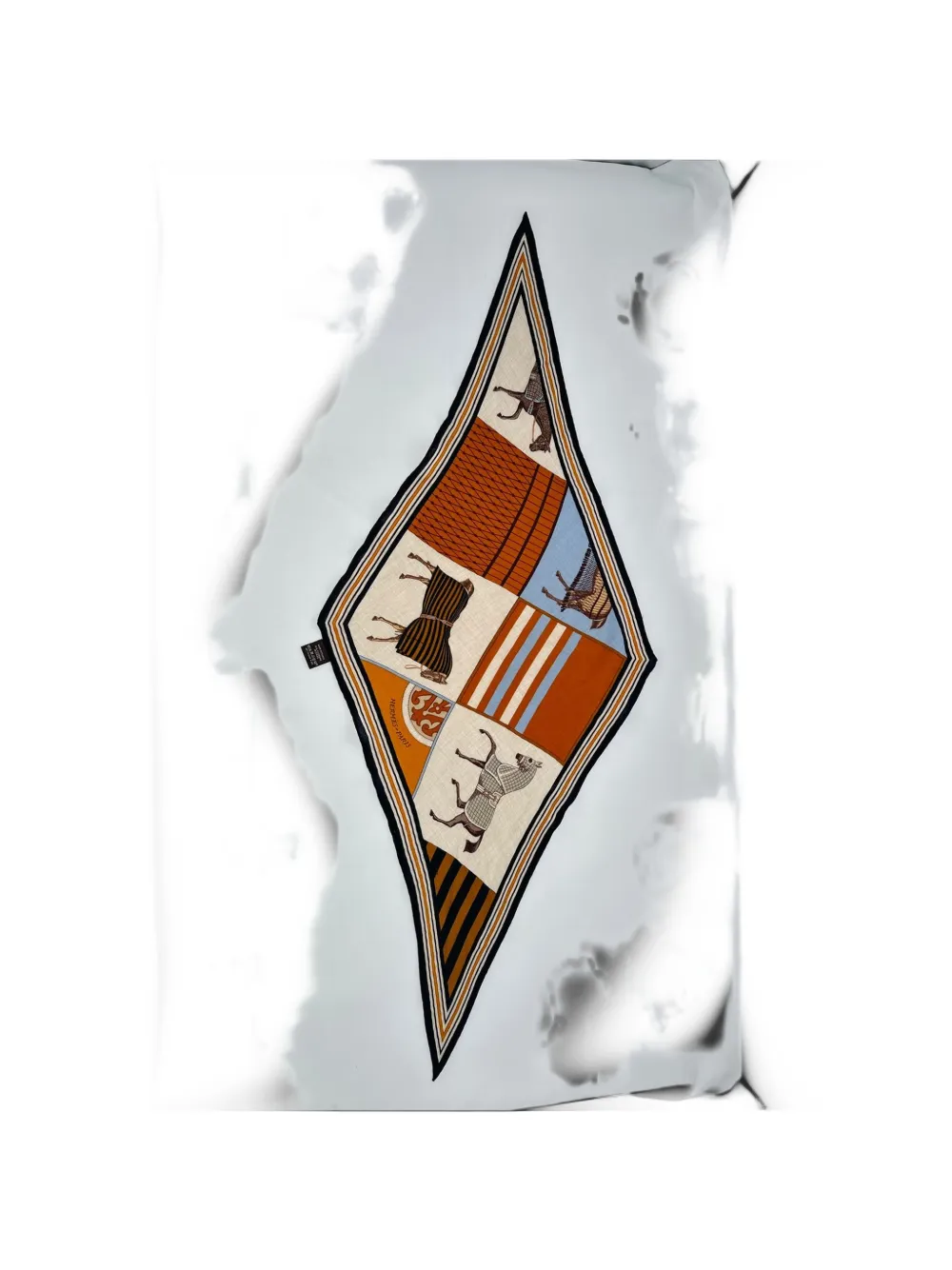 Hermès Pre-Owned Horse-print scarf - Nude