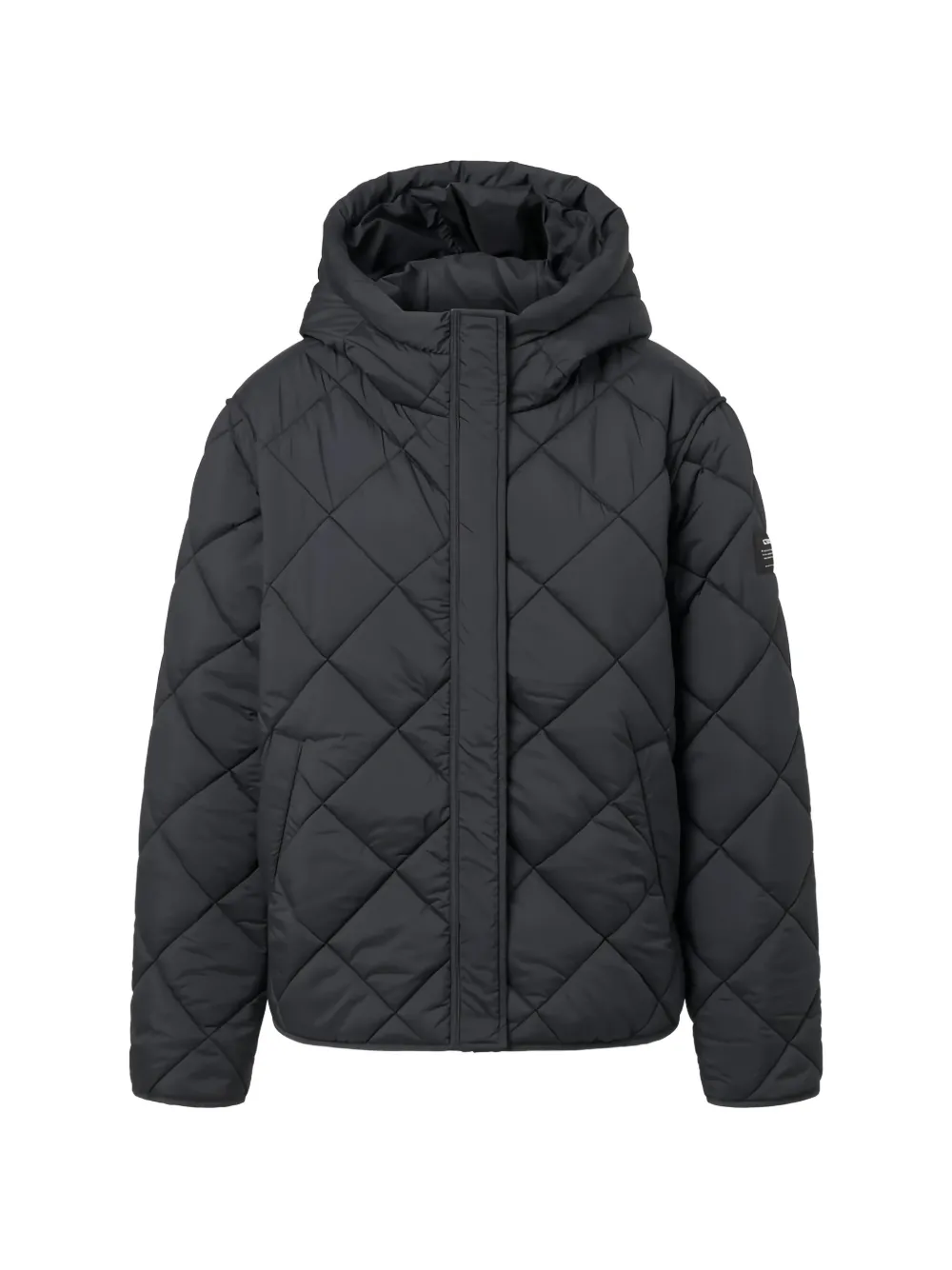 Ecoalf Verin quilted hooded jacket - Blau