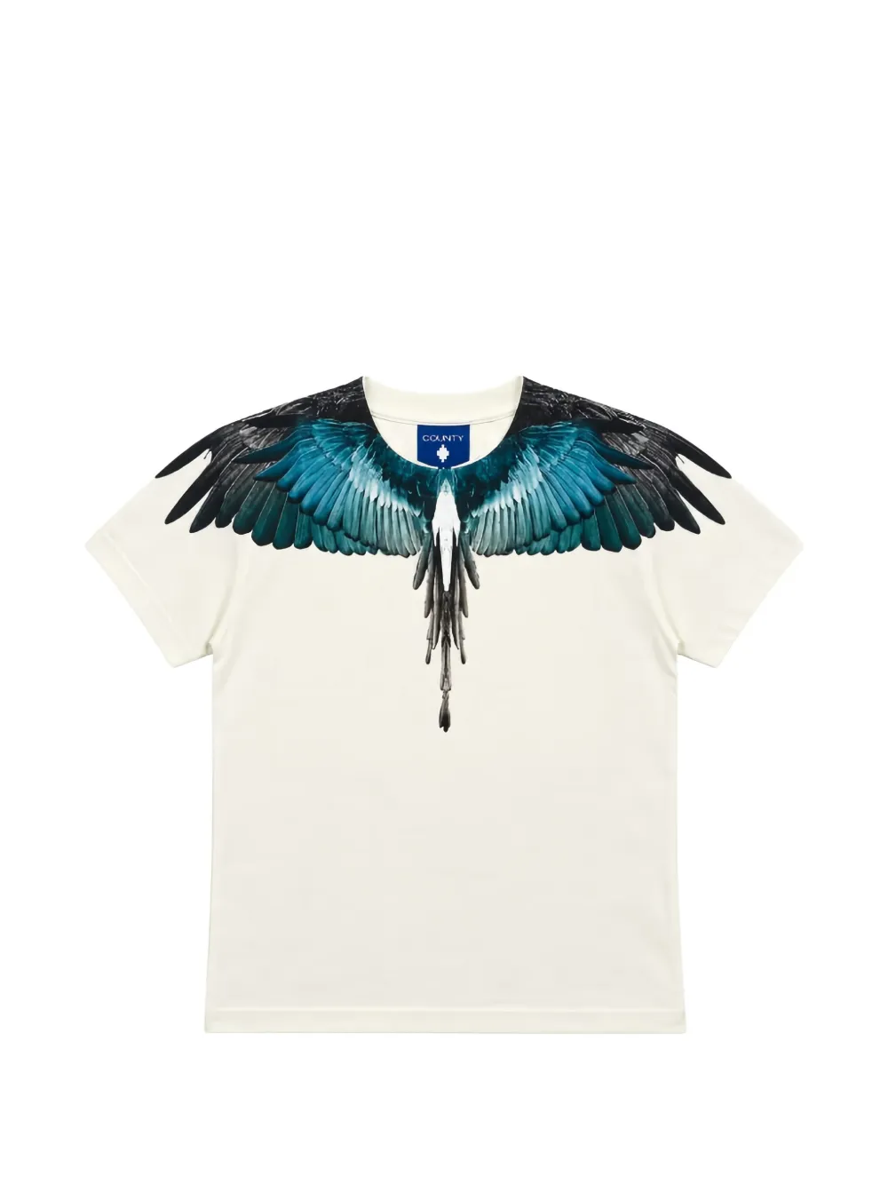 COUNTY OF MILAN KIDS crew-neck T-shirt - Toni neutri
