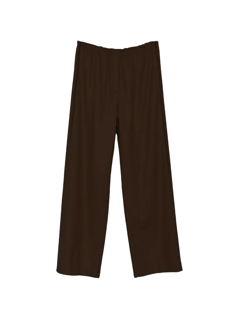 Forte elasticated-waist straight trousers Bruin
