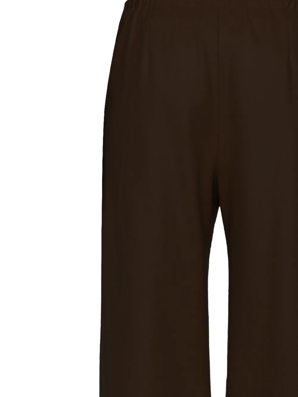 Forte elasticated-waist straight trousers Bruin
