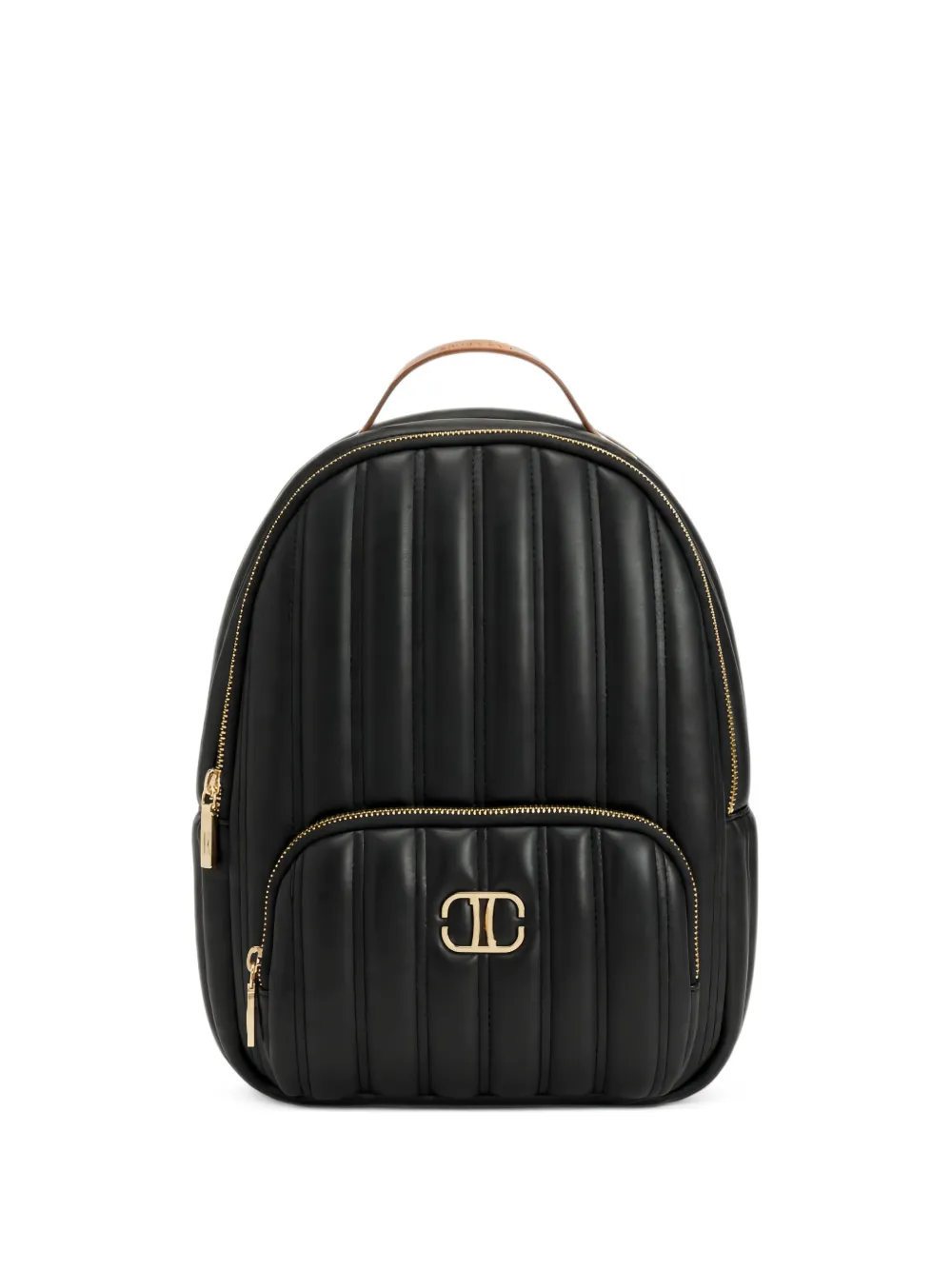 ALVIERO MARTINI 1° CLASSE quilted logo-plaque backpack - Nero