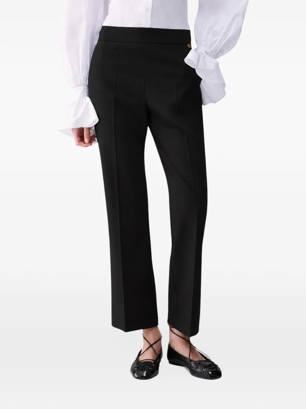 LIU JO straight-leg trousers Zwart