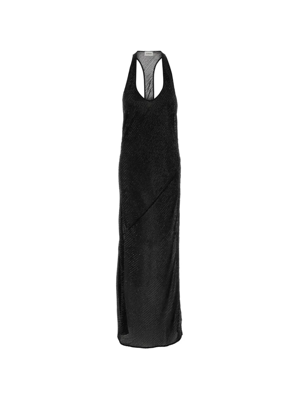 THE ANDAMANE Fonda embellished crepe dress - Nero