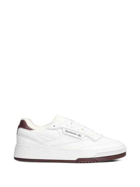 Reebok logo-patch leather sneakers