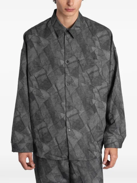 Maison Kitsuné ジオメトリックパターン シャツ