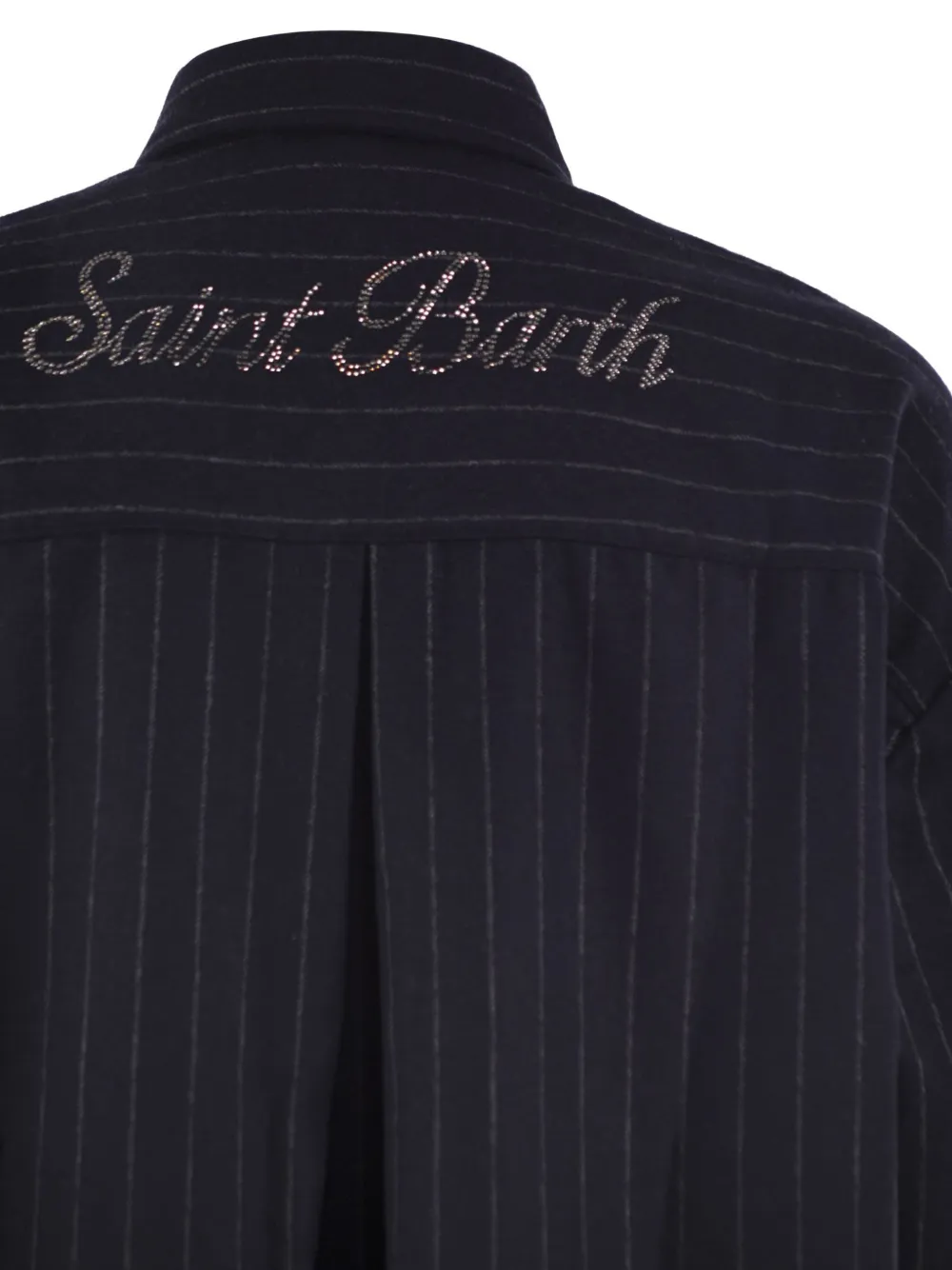 MC2 Saint Barth stripe-pattern shirt Blauw