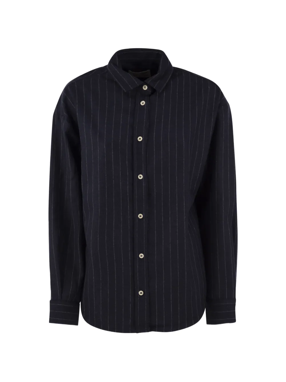 MC2 Saint Barth stripe-pattern shirt Blauw