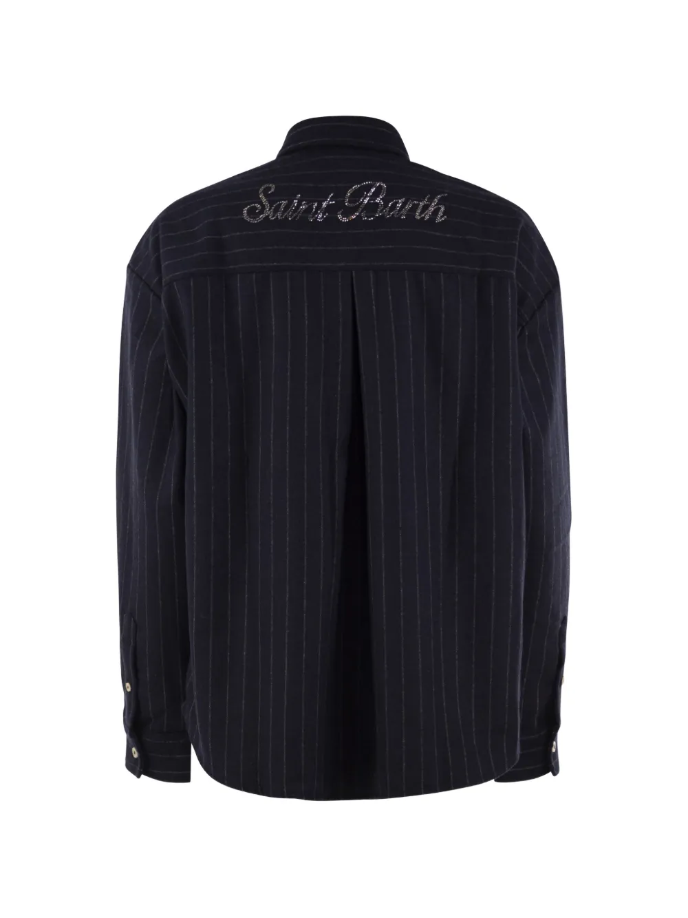 MC2 Saint Barth stripe-pattern shirt Blauw