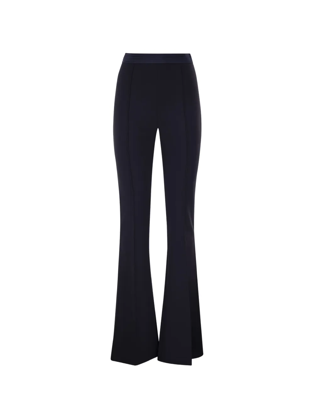 Elisabetta Franchi seam-detail flared trousers Blauw