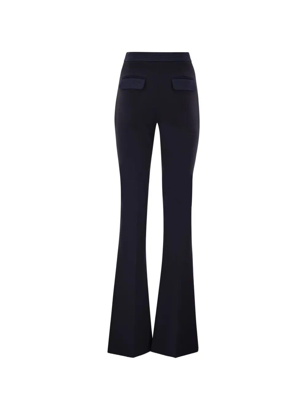 Elisabetta Franchi seam-detail flared trousers Blauw