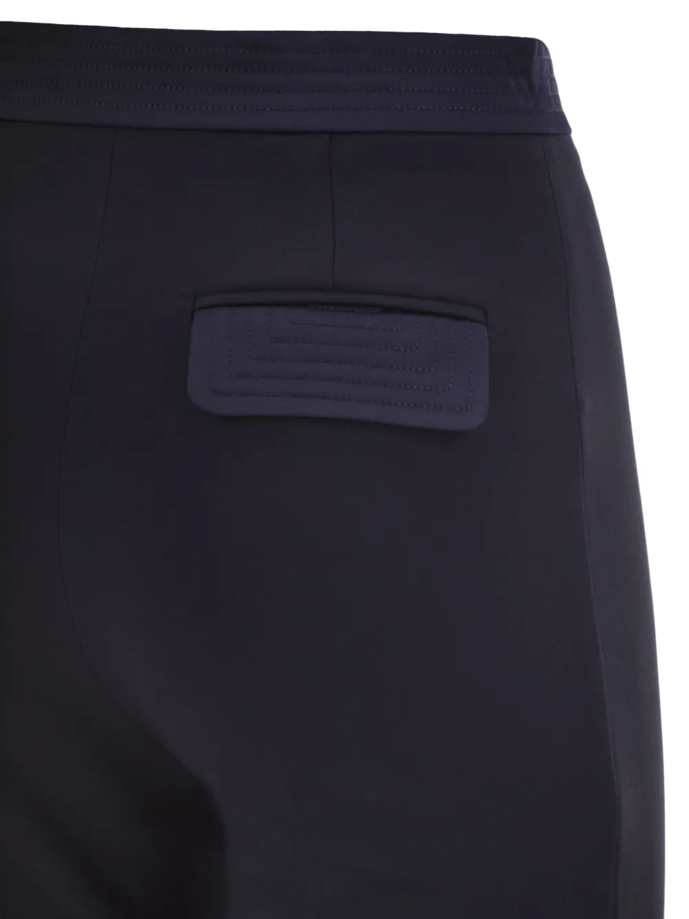 Elisabetta Franchi seam-detail flared trousers Blauw