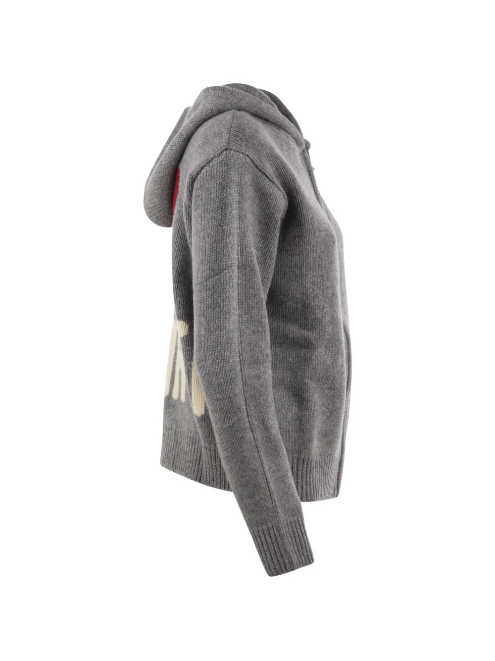 MC2 Saint Barth Kyla heart-motif hooded cardigan Grijs