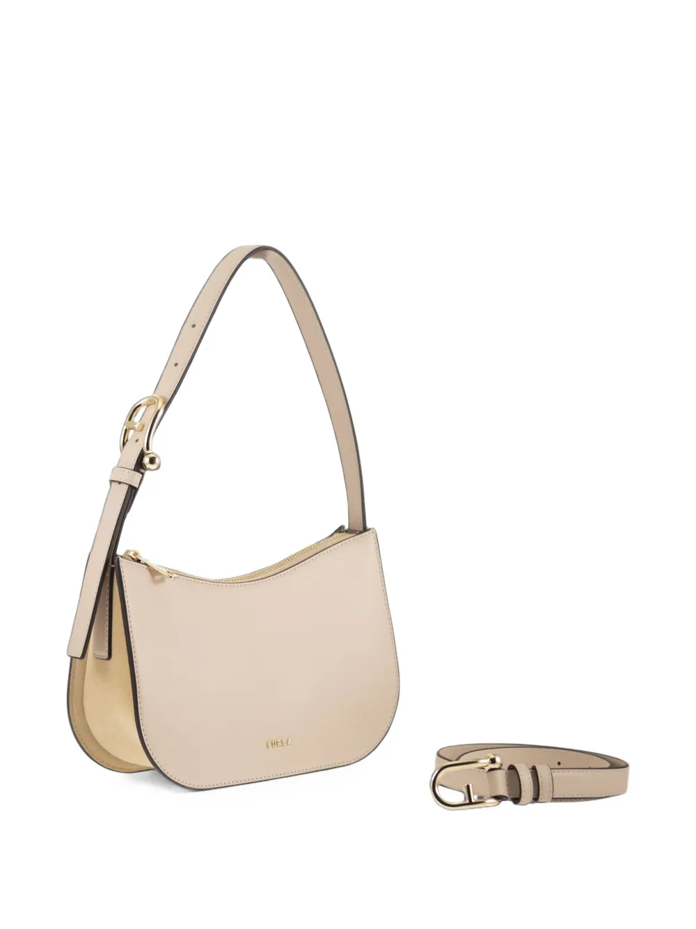 Furla Sara leather shoulder bag Beige