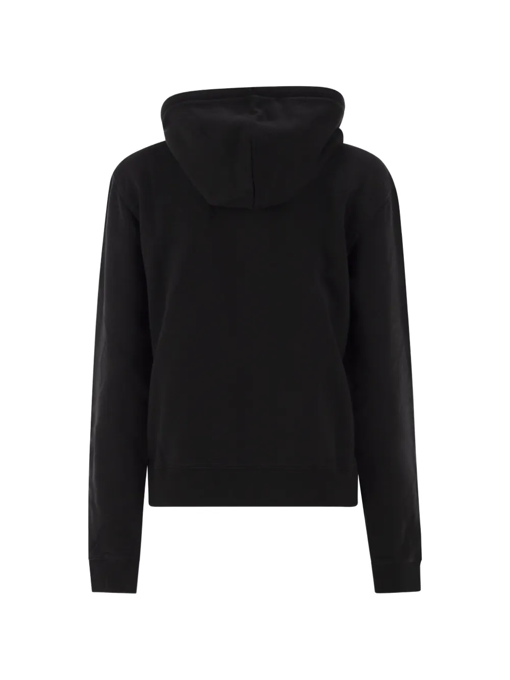 MC2 Saint Barth Virginia animal-print logo-patch hoodie Zwart
