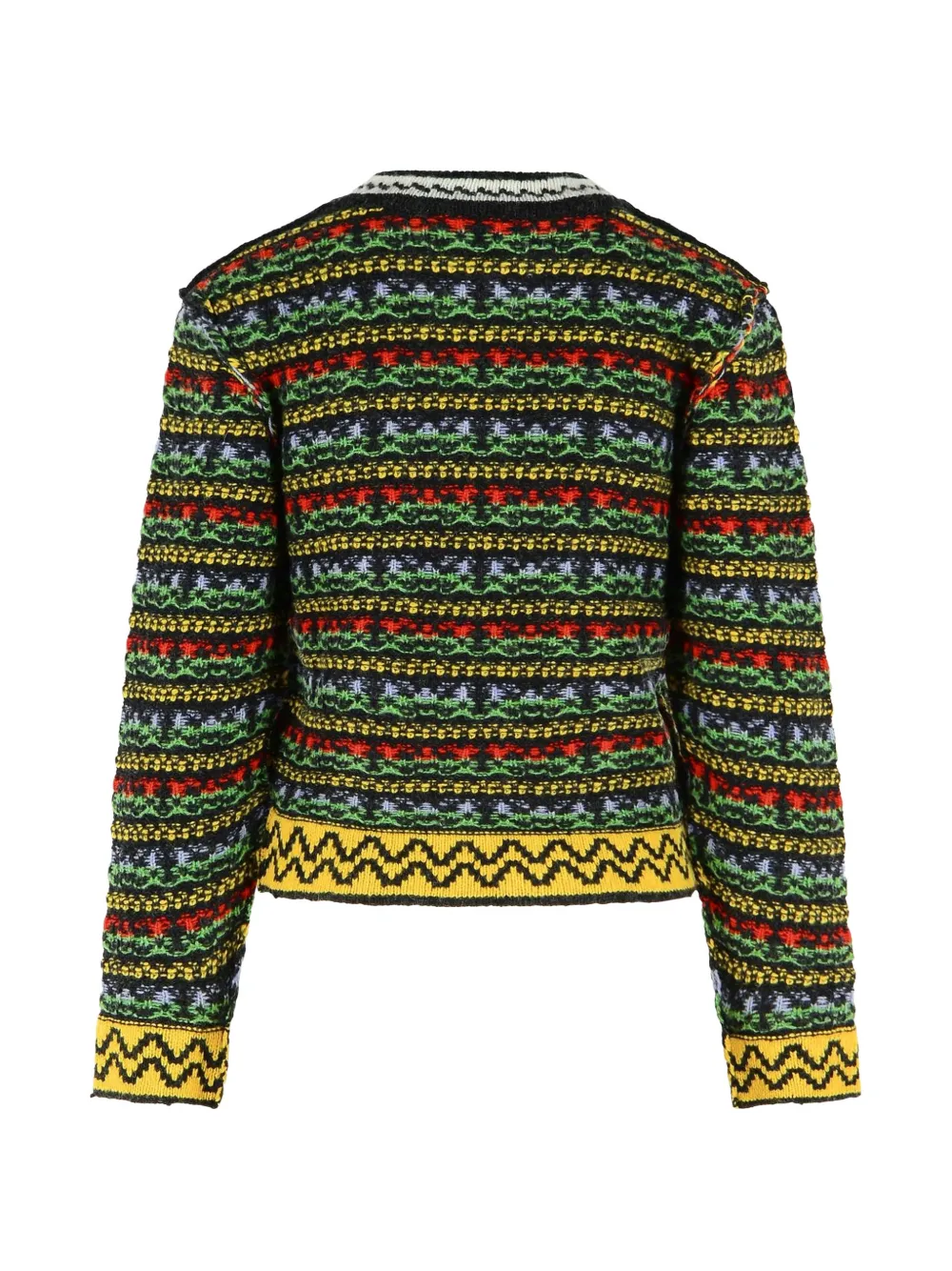 Marni striped-pattern sweater Zwart
