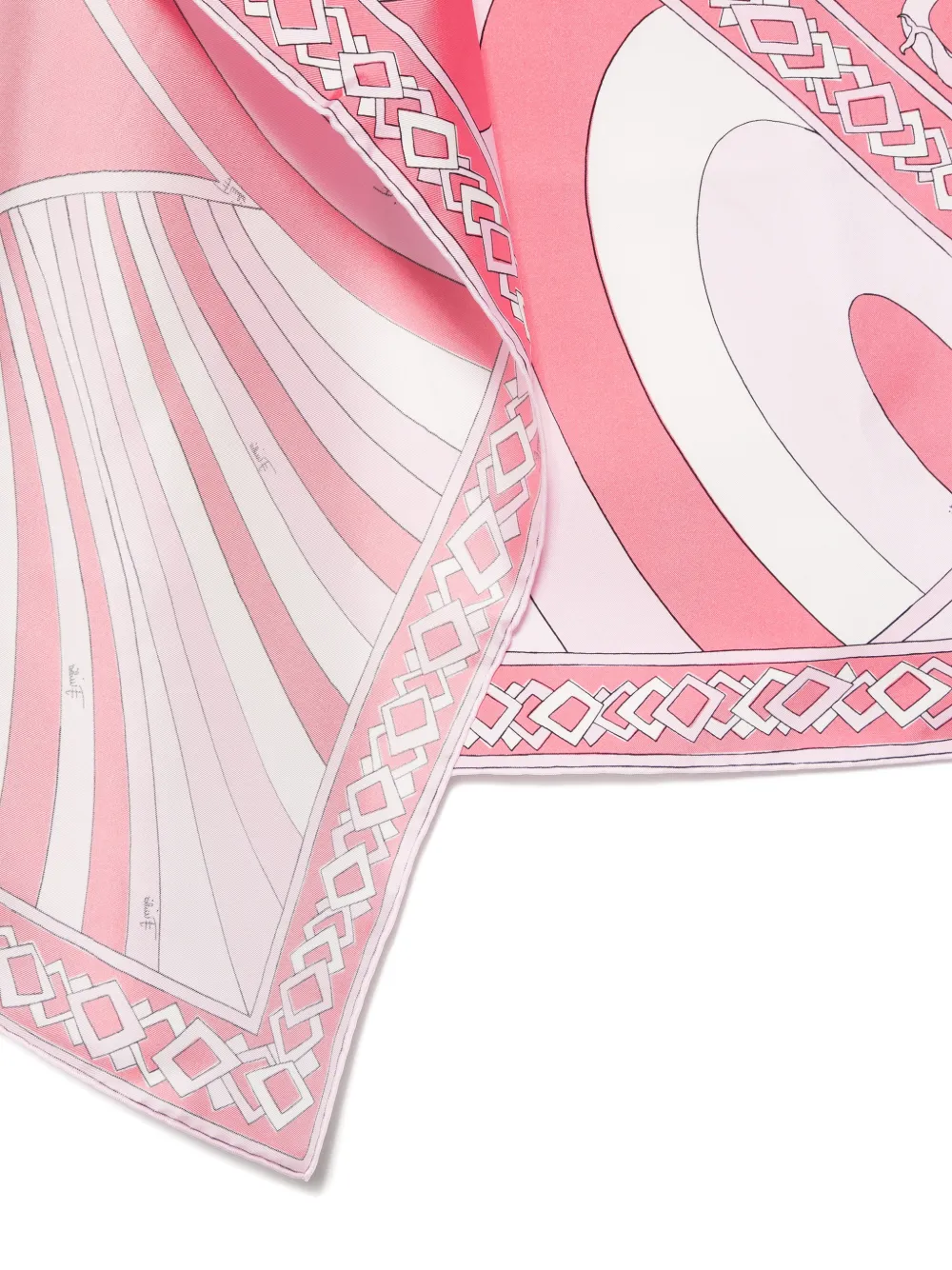 PUCCI silk-twill scarf Roze