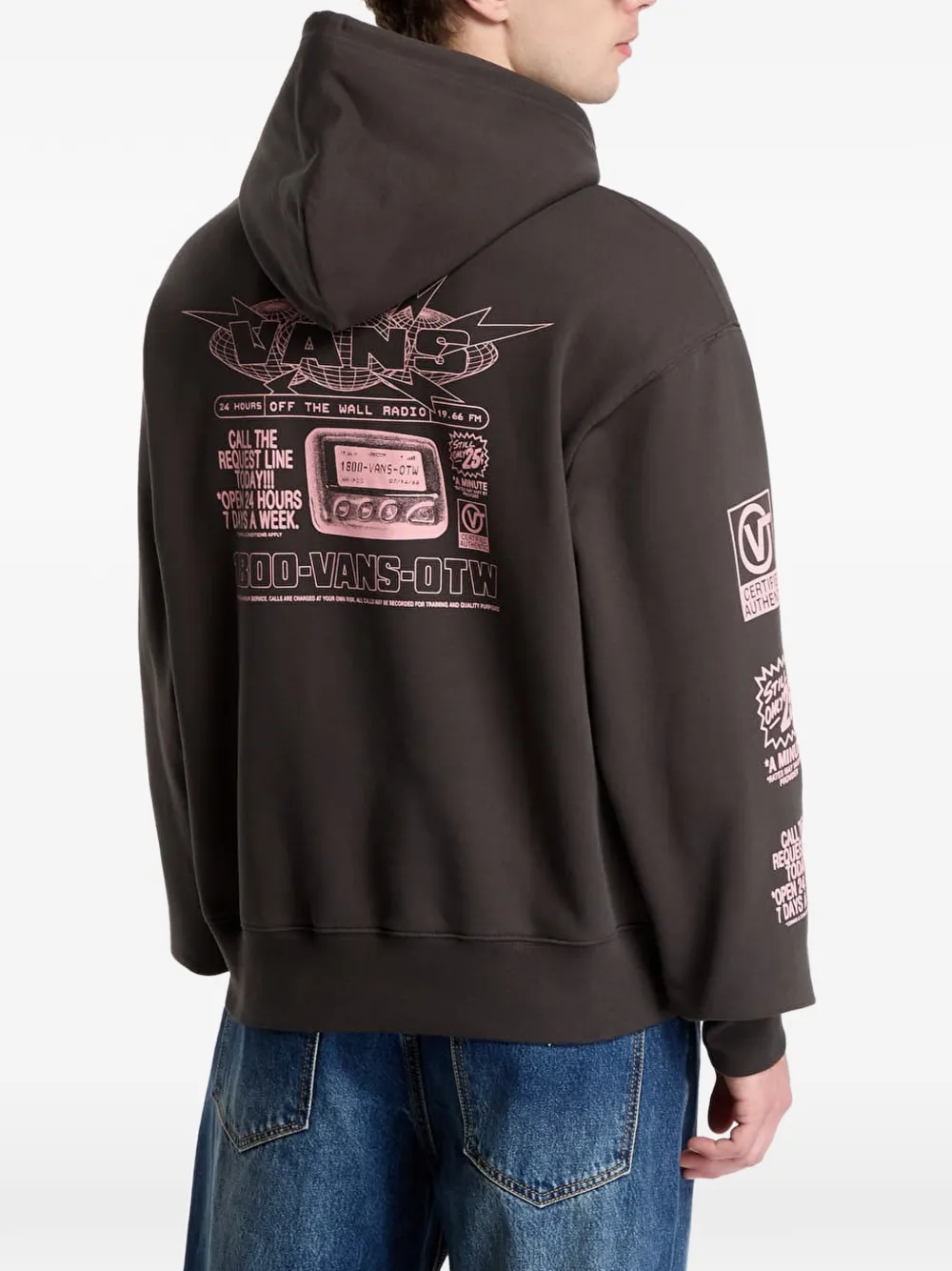 Vans Hotline Radio graphic-print hoodie Bruin