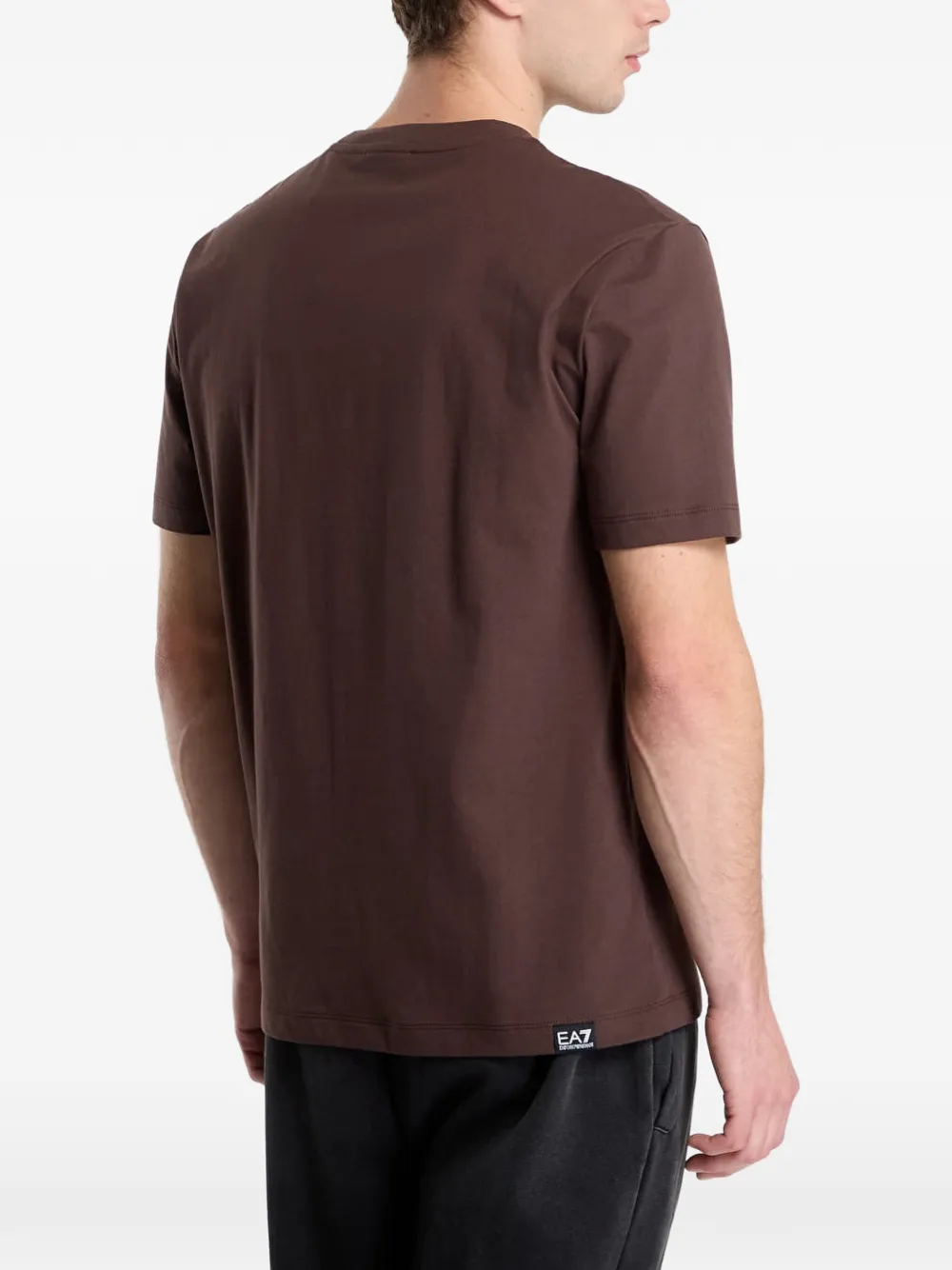 Ea7 Emporio Armani logo-print T-shirt Bruin