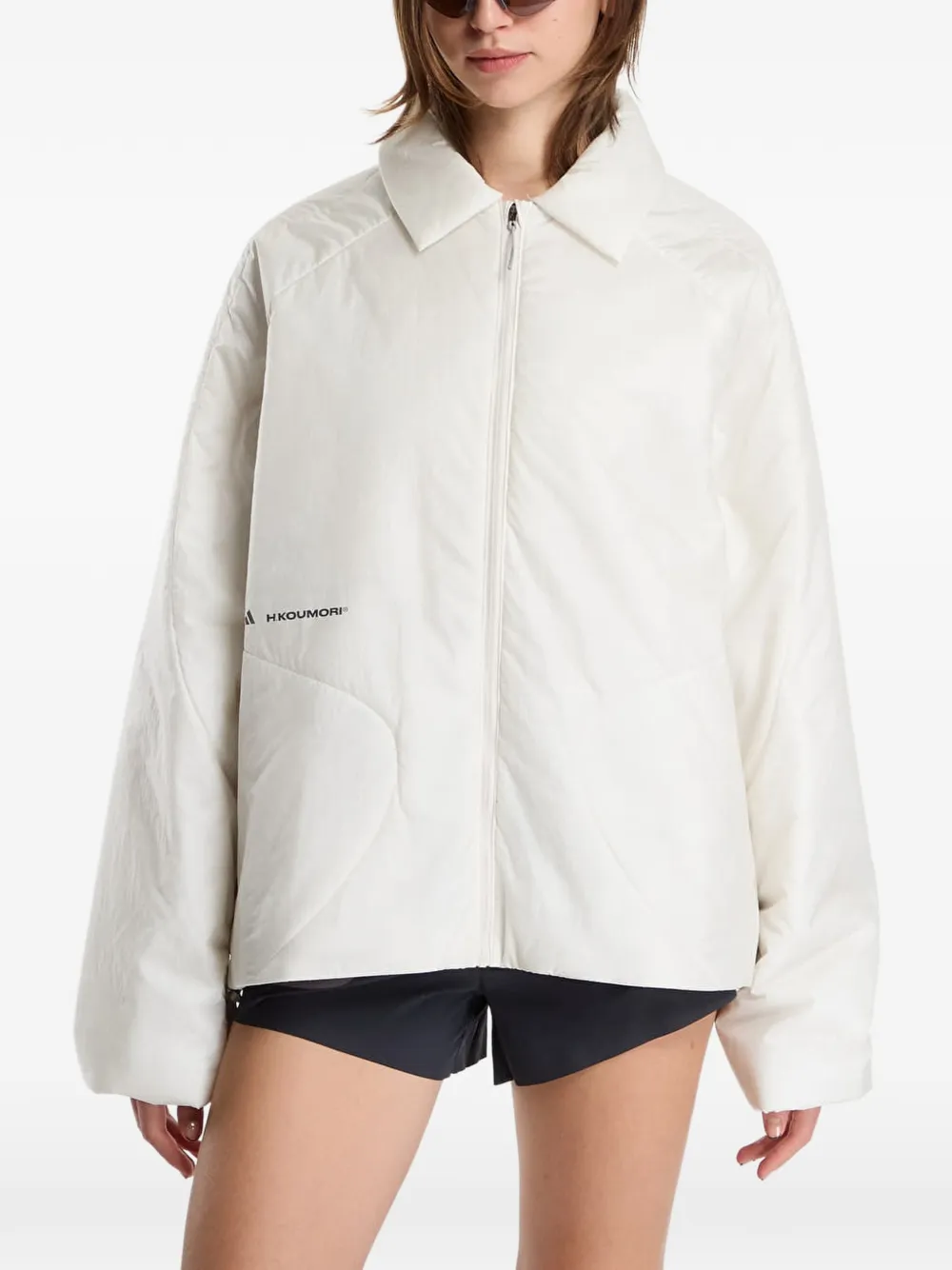 adidas x Hermanos Koumori padded jacket Beige