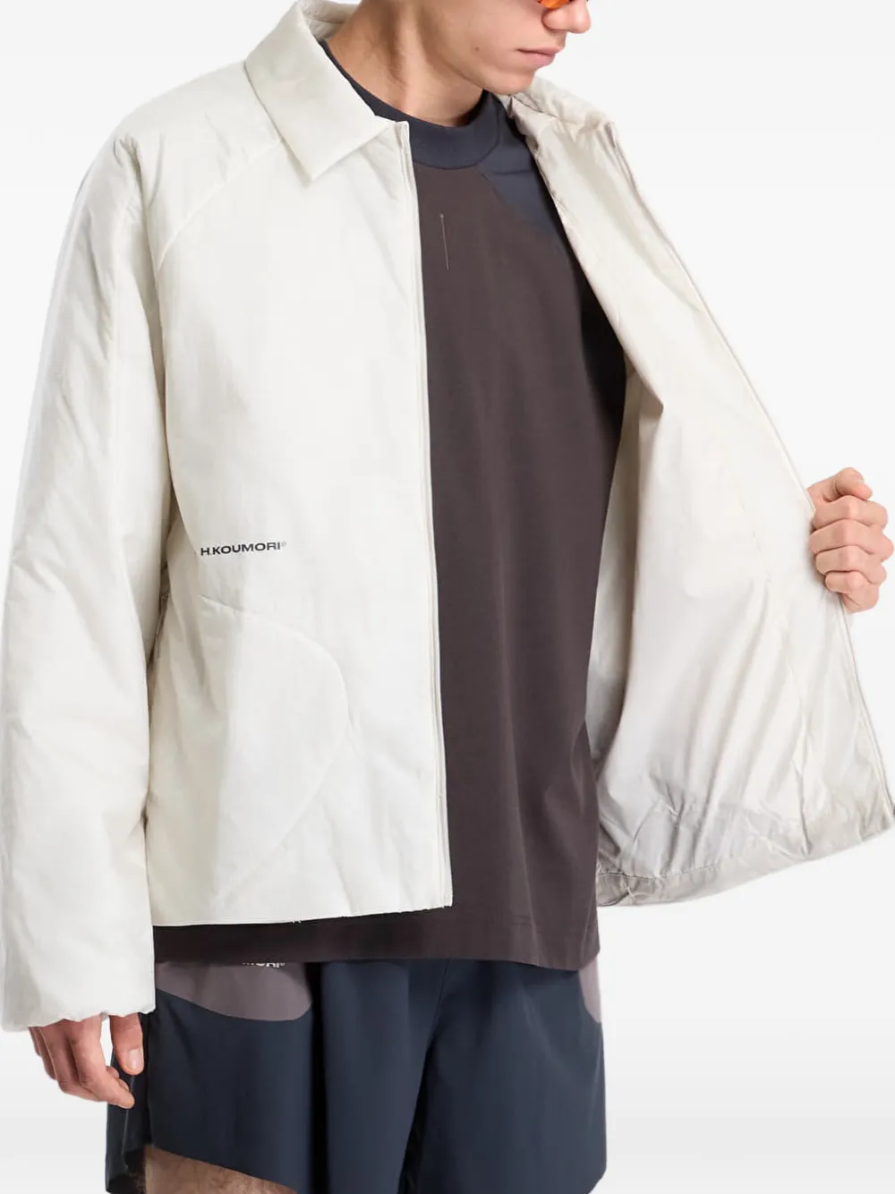 adidas x Hermanos Koumori padded jacket Beige