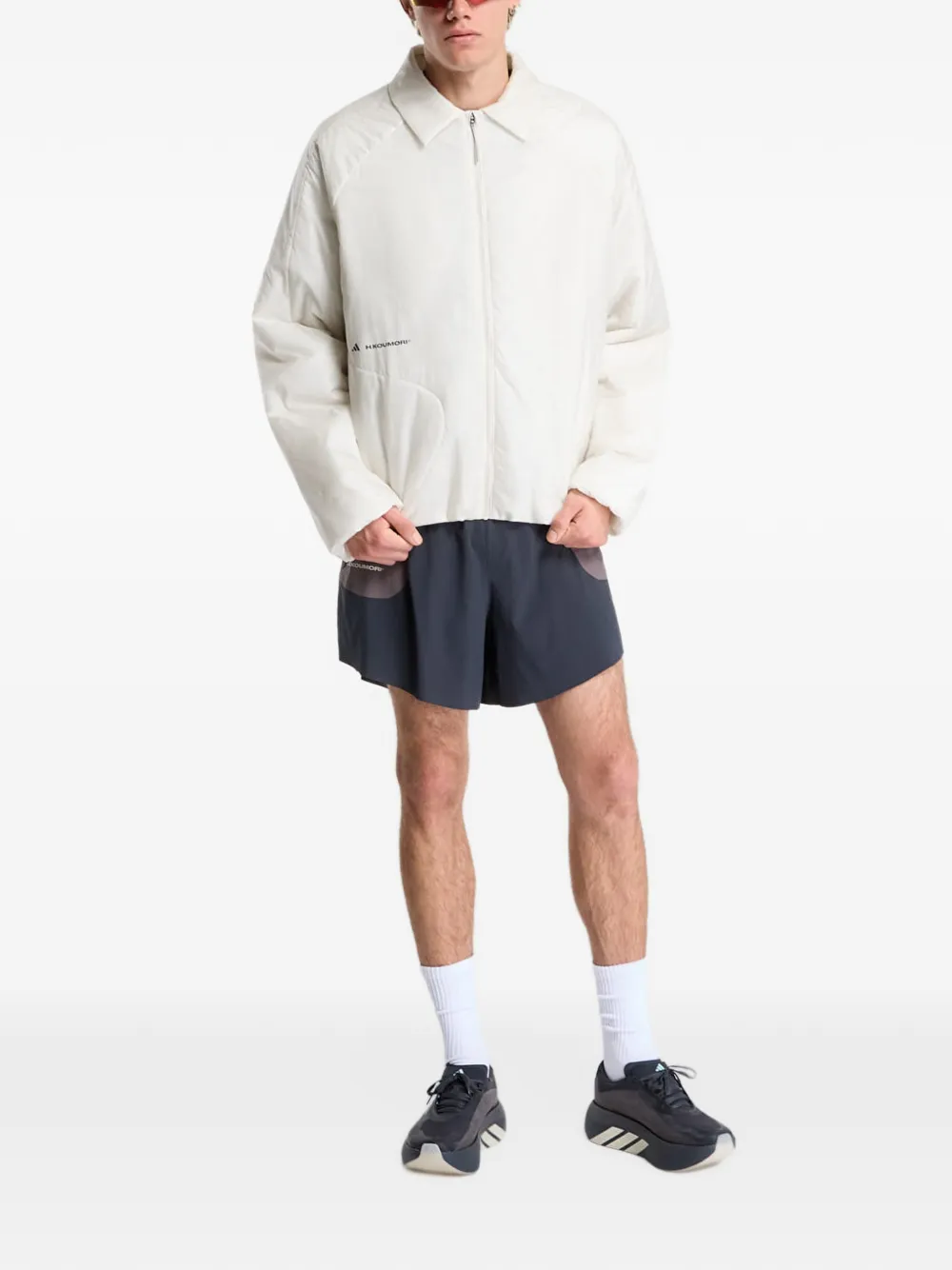 adidas x Hermanos Koumori padded jacket Beige
