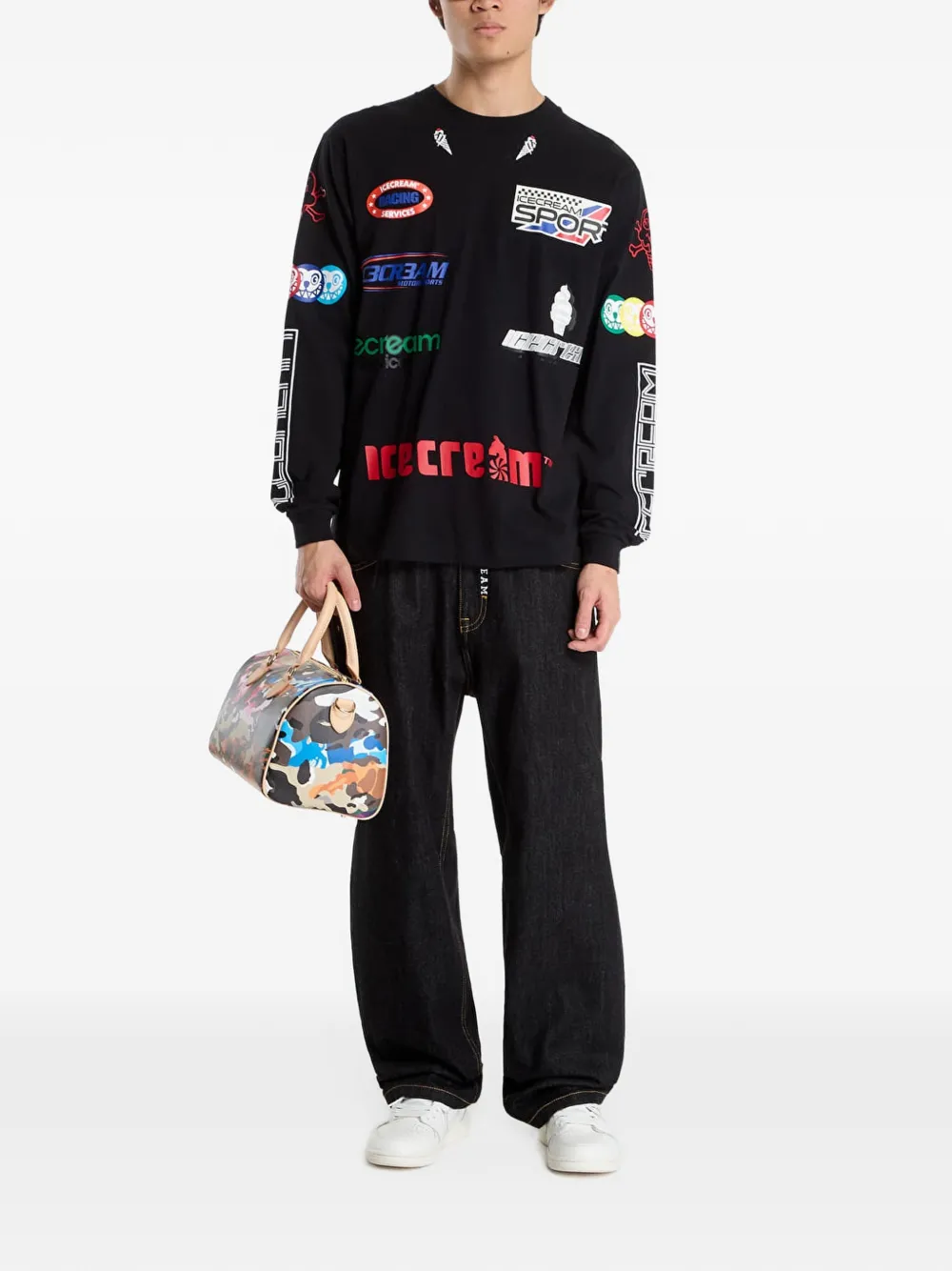 Billionaire Boys Club Ice Cream Pit Crew logo-print sweatshirt Zwart