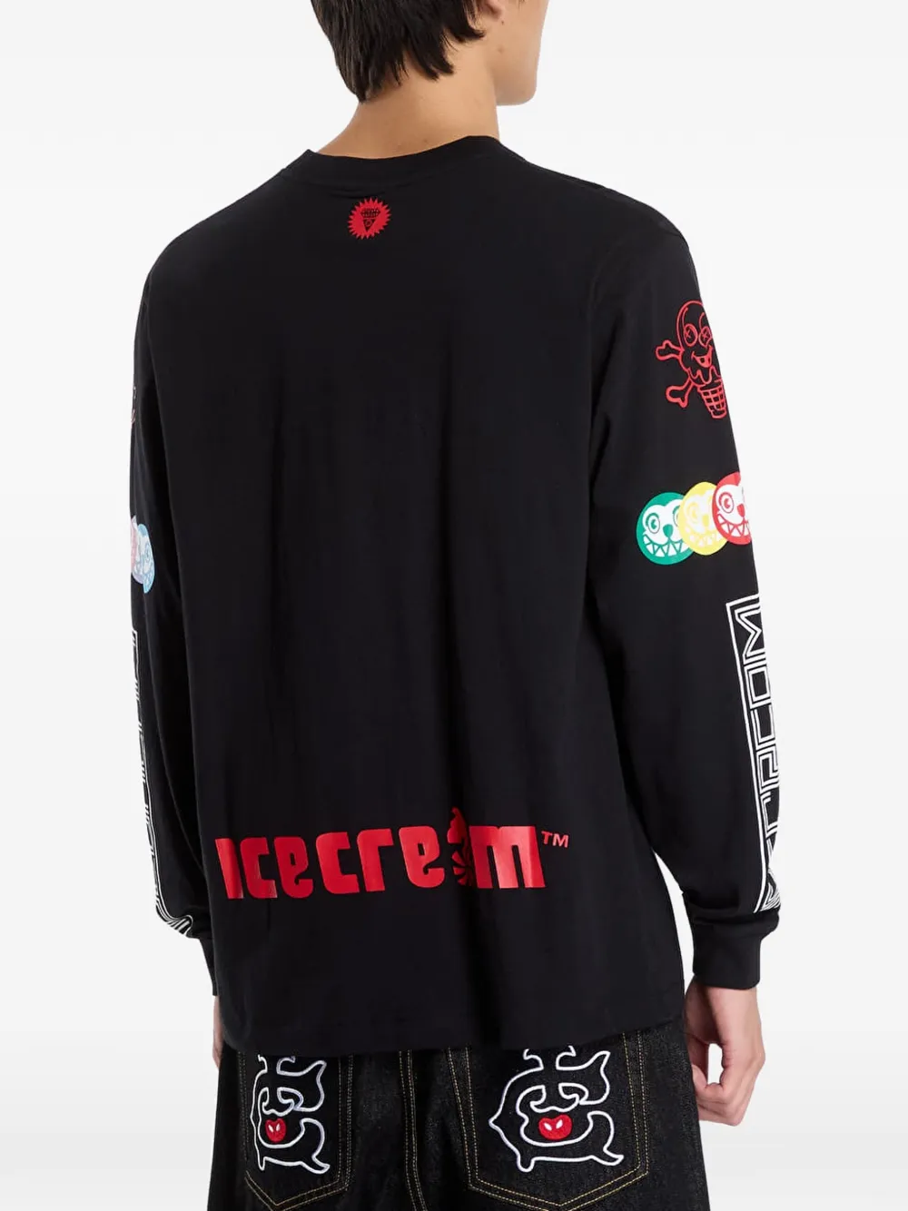 Billionaire Boys Club Ice Cream Pit Crew logo-print sweatshirt Zwart