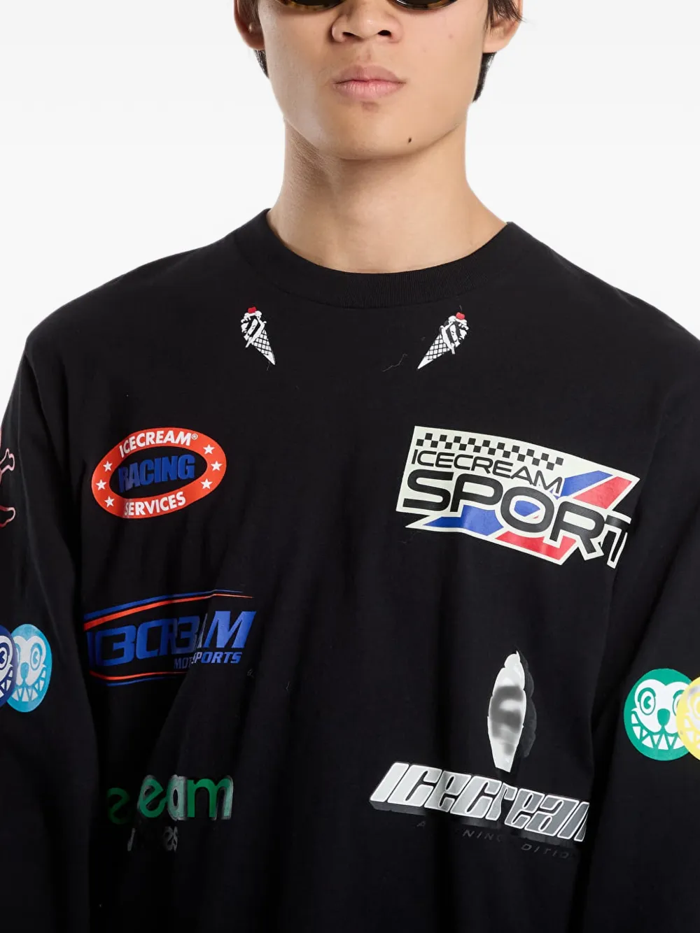 Billionaire Boys Club Ice Cream Pit Crew logo-print sweatshirt Zwart