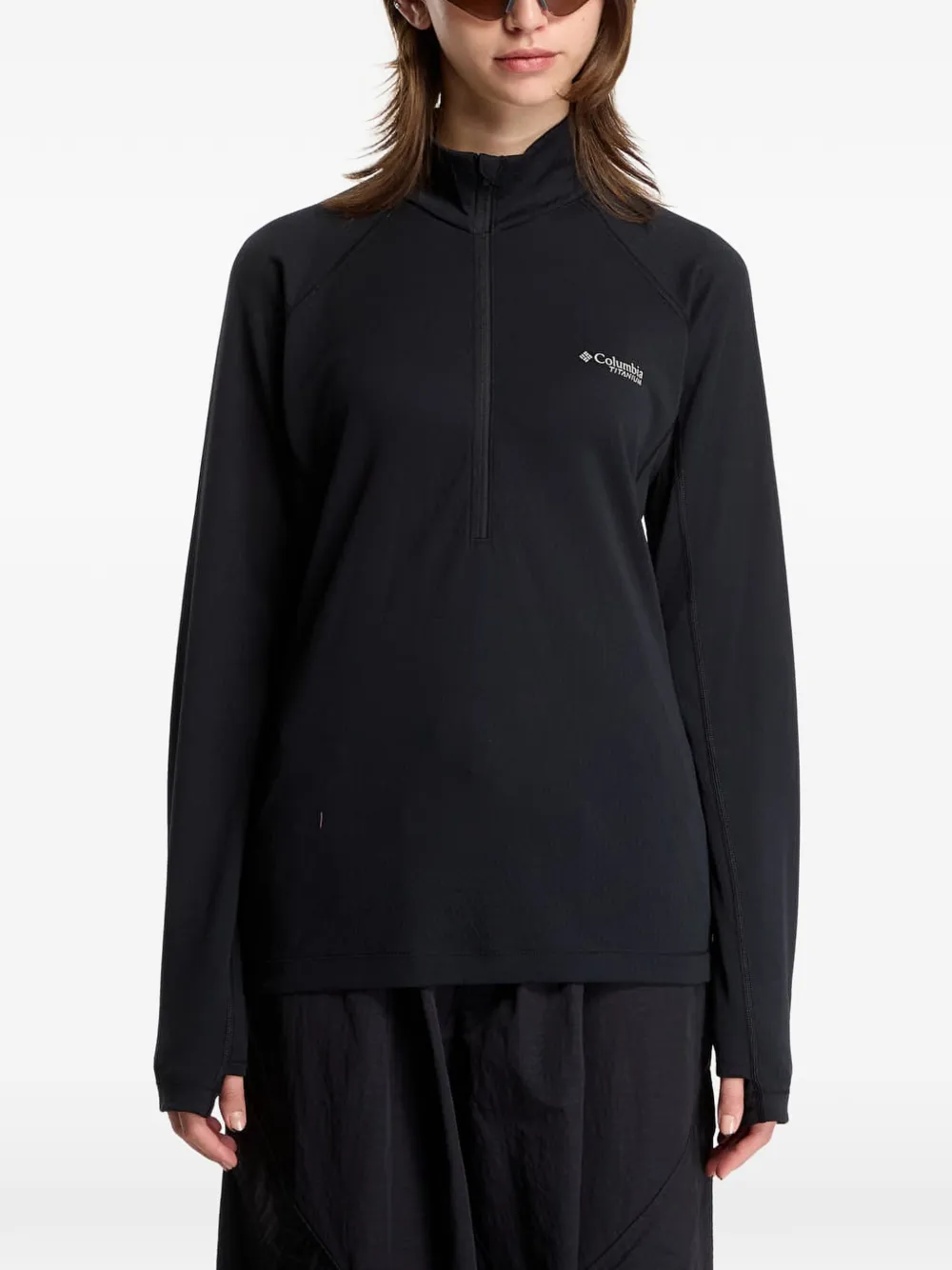 Columbia DriVenture™ Technical half-zip T-shirt - Nero