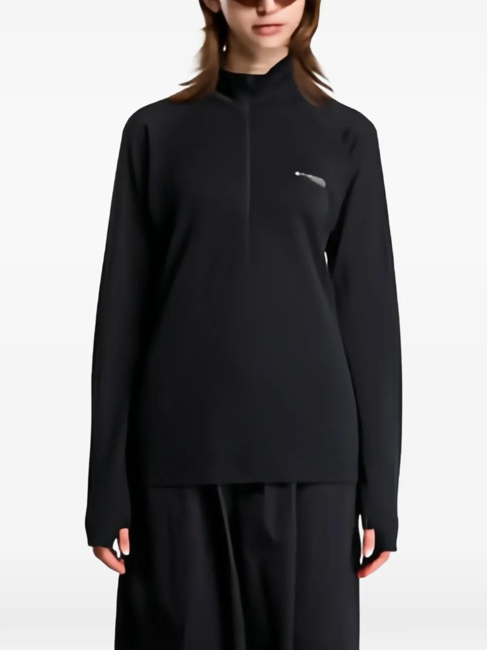 Columbia DriVenture™ Technical half-zip T-shirt Zwart