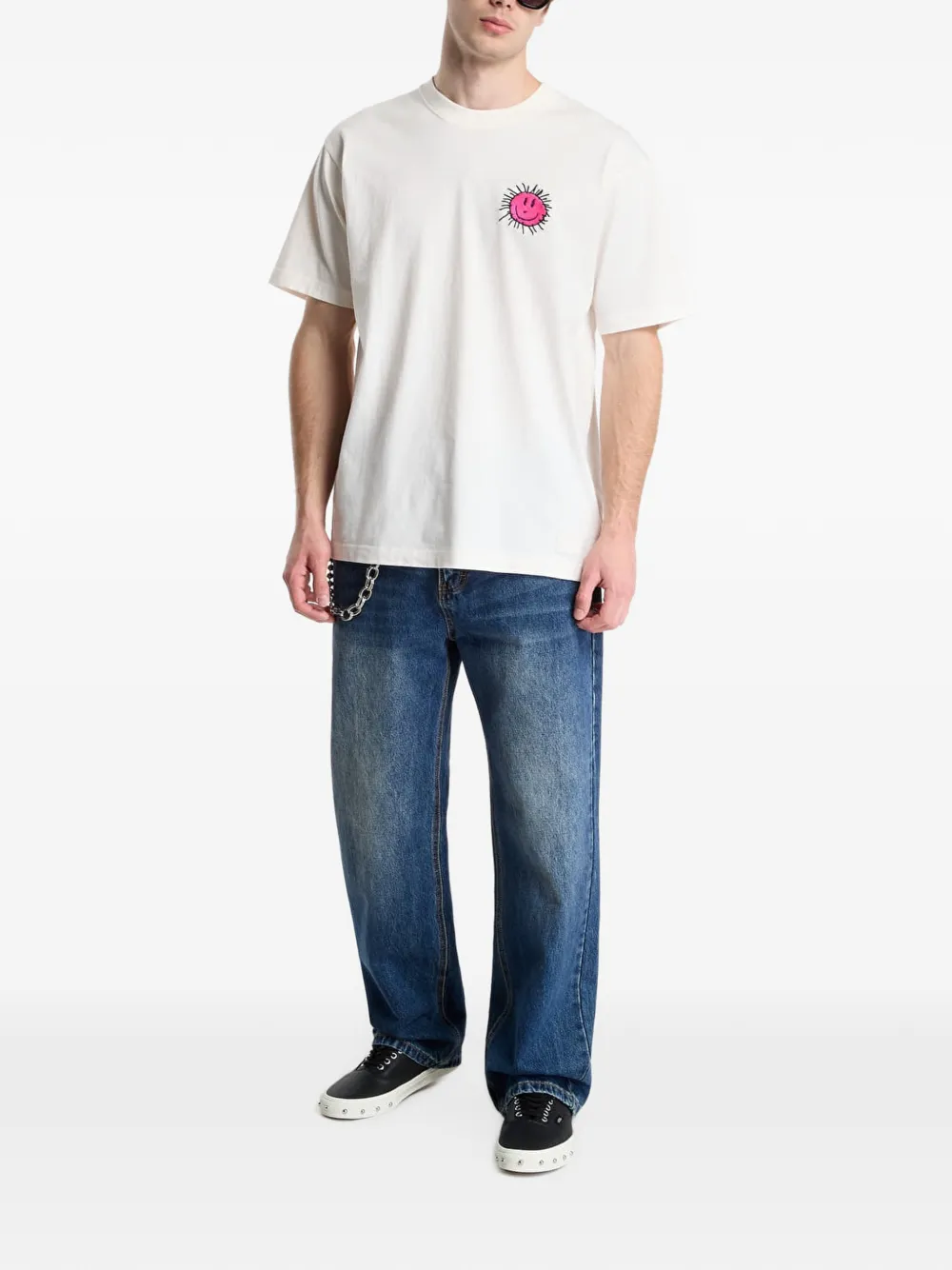 Vans graphic-print T-shirt Beige