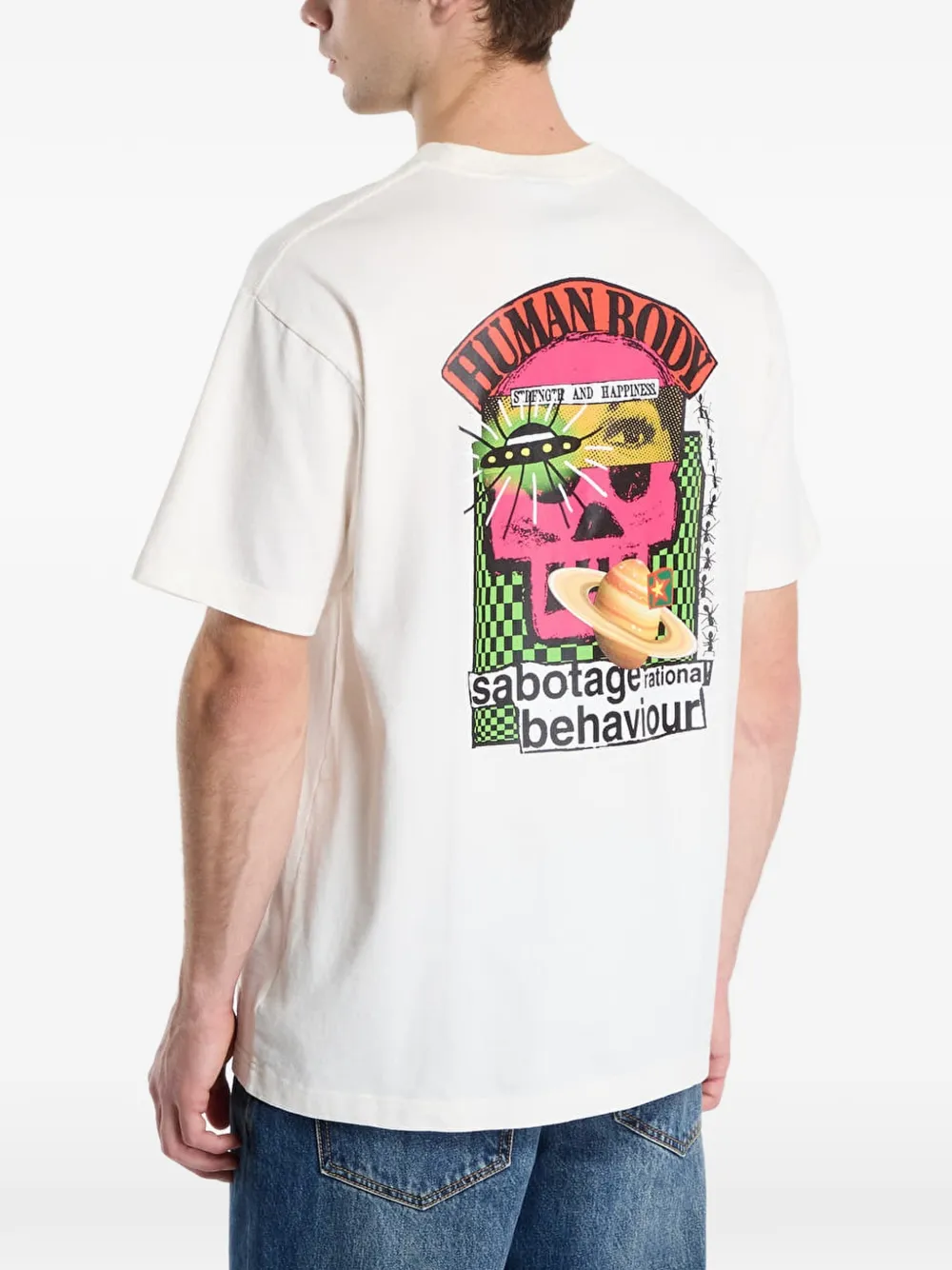 Vans graphic-print T-shirt Beige