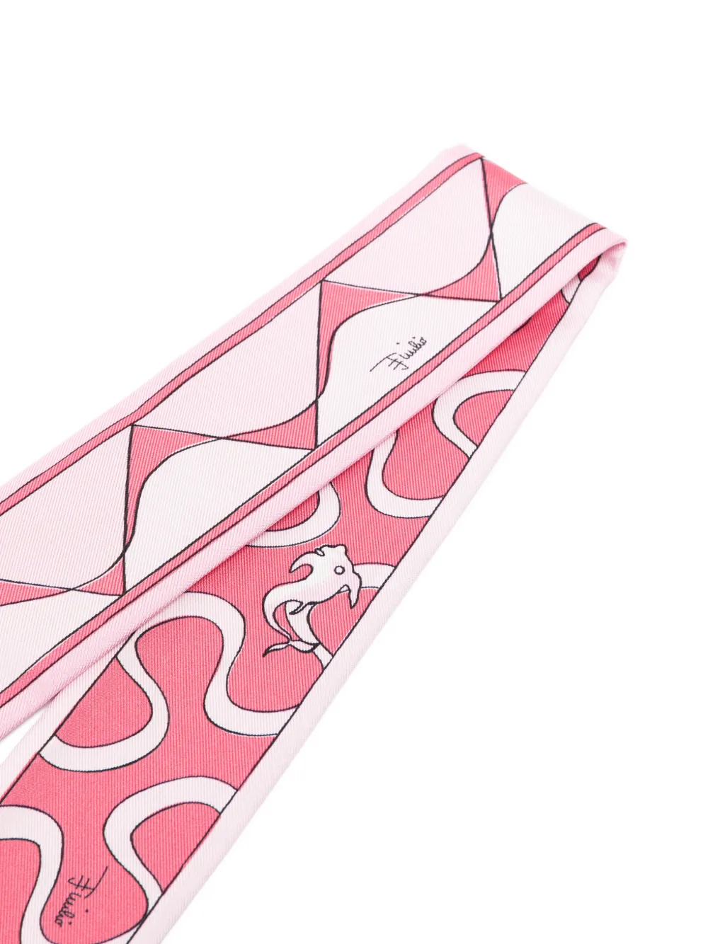 PUCCI printed silk scarf Roze