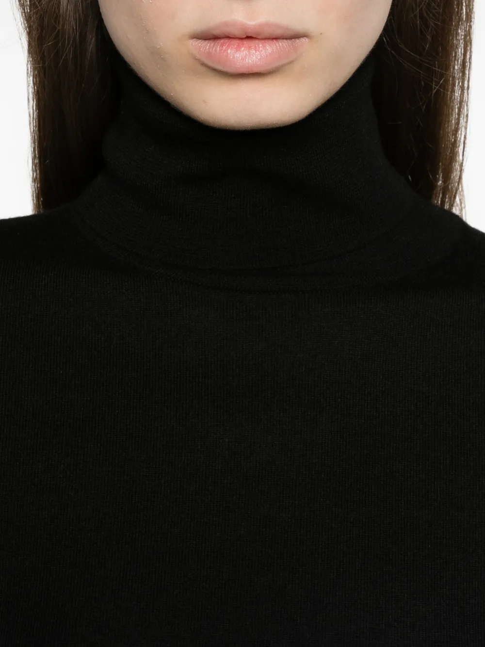 Loro Piana Neo Piuma turtleneck sweater Zwart