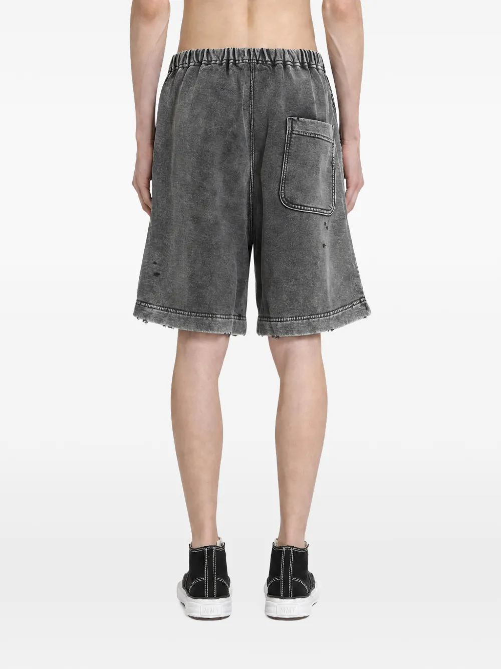 Maison MIHARA YASUHIRO bleached sweat shorts Grijs