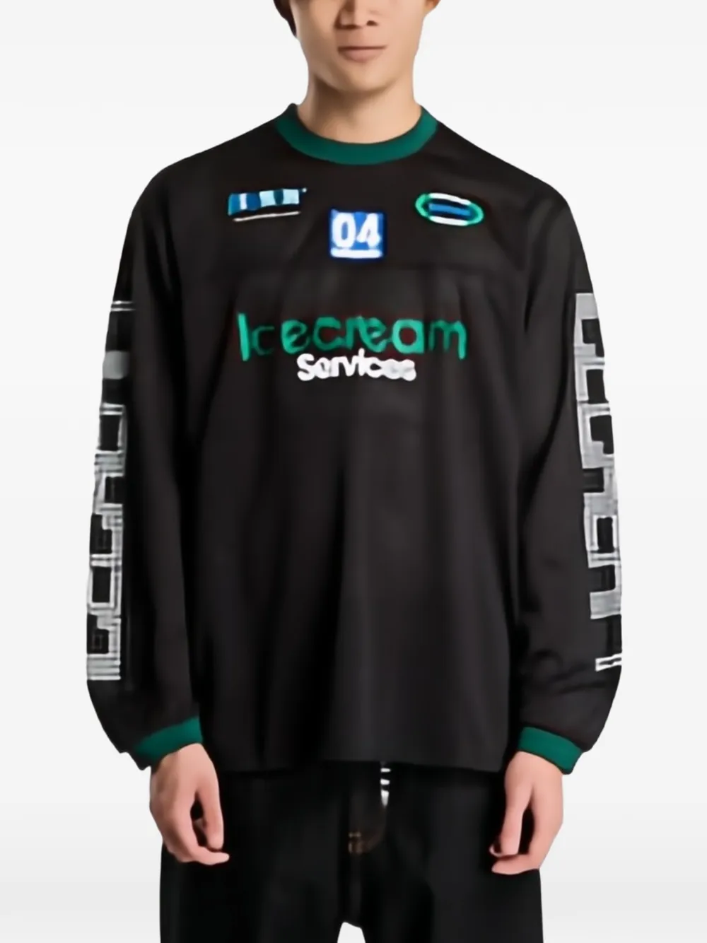Billionaire Boys Club Ice Cream Icecream Services long-sleeve T-shirt Zwart