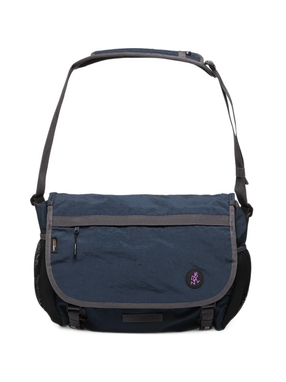 Gramicci Logo-patch Messenger Bag In Blue