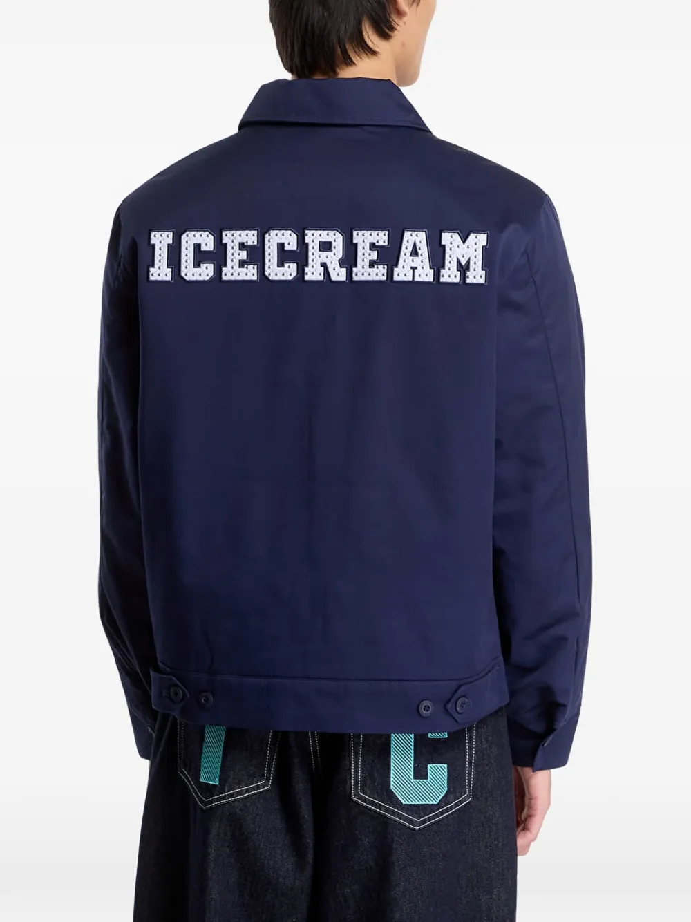 Billionaire Boys Club Ice Cream Cone Man embellished shirt jacket Blauw