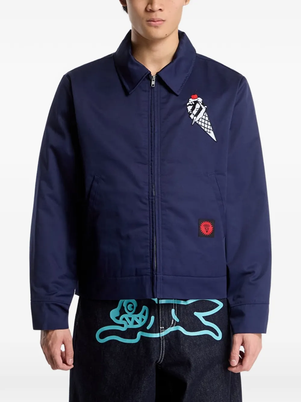 Billionaire Boys Club Ice Cream Cone Man embellished shirt jacket Blauw